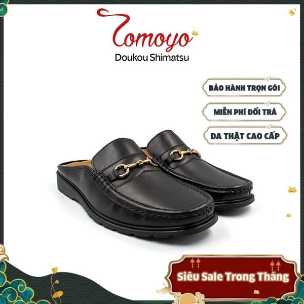  Giày Sục (Mule Shoes) Nam Da Thật Kiểu Dáng Thanh Lịch Tomoyo TMN24201 