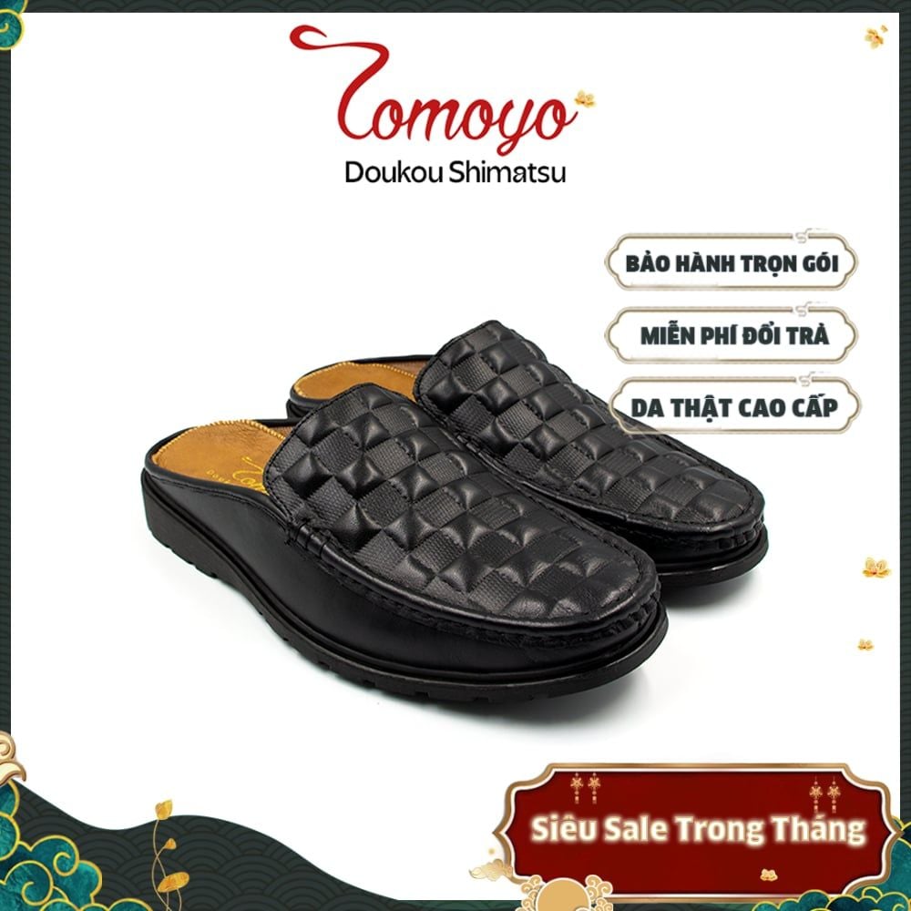 Giày Sục (Mule Shoes) Nam Da Thật Kiểu Dáng Thanh Lịch Tomoyo TMN24301 