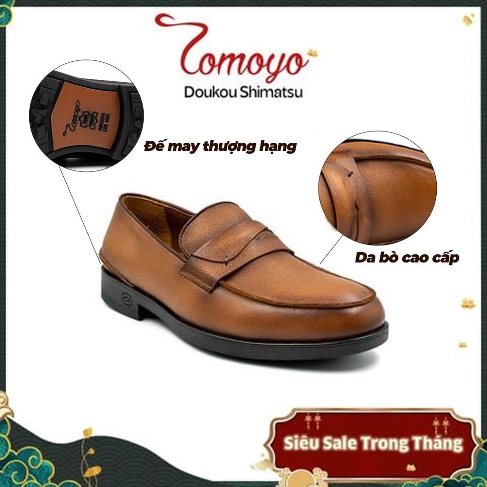  Giày Tây Nam Không Dây Loafer Tomoyo TMN24403 