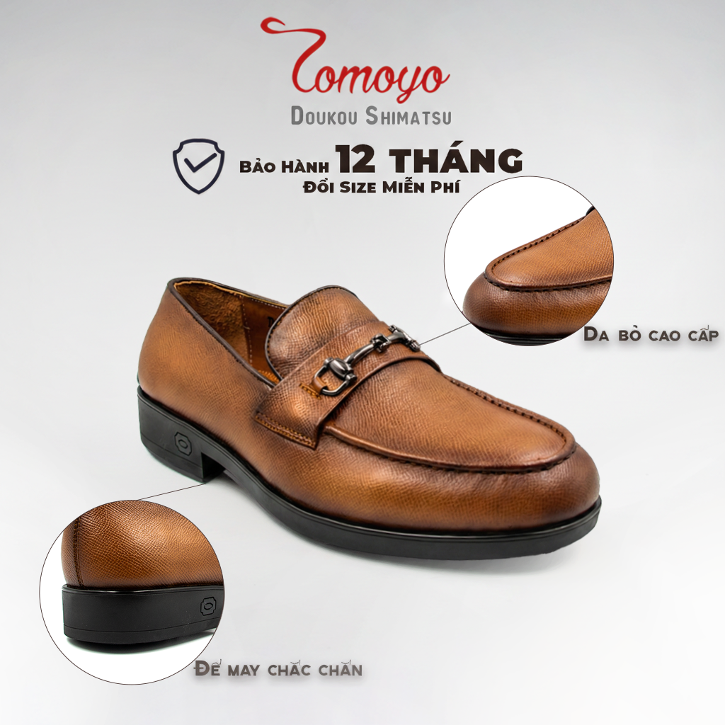  Giày Tây Nam Không Dây Loafer Tomoyo TMN24503 