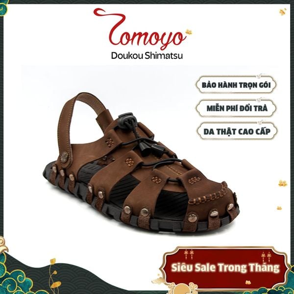  Sandal Rọ Nam Da Bò Thật Tomoyo TMS10102 
