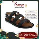  Dép Sandal Nam Da Bò Quai Ngang Cao Cấp Tomoyo TMS10501 