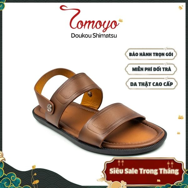  Sandal/Dép Nam Da Bò Thật Tomoyo TMS10703 