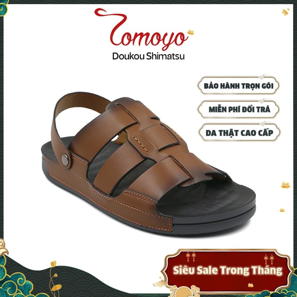  Dép Sandal Nam Da Bò Cao Cấp TMS30003 