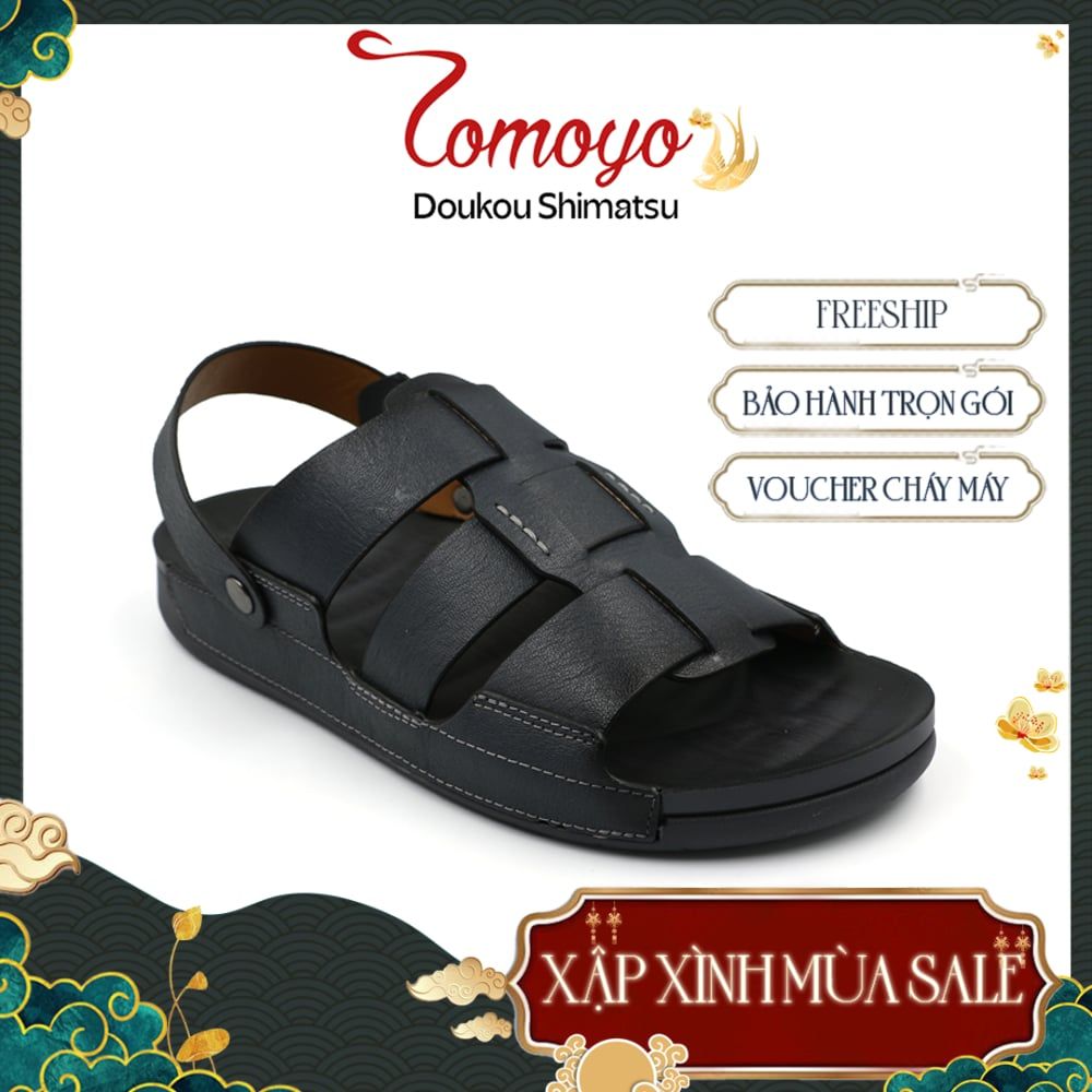  Dép Sandal Nam Da Bò Cao Cấp TMS30004 