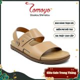 Sandal Tomoyo Da Bò Thật Đế Rãnh Chống Trượt TMS30109 