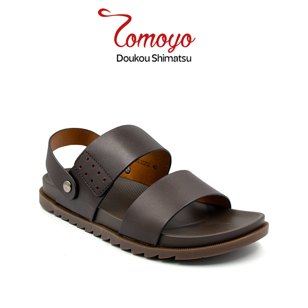  Sandal Tomoyo Da Bò Thật Đế Rãnh Chống Trượt TMS30202 