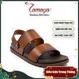  Sandal Tomoyo Da Bò Thật Đế Rãnh Chống Trượt TMS30203 