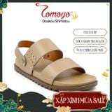  Sandal Tomoyo Da Bò Thật Đế Rãnh Chống Trượt TMS30209 