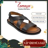  Dép Sandal Nam Da Bò Cao Cấp Tomoyo TMS80101 