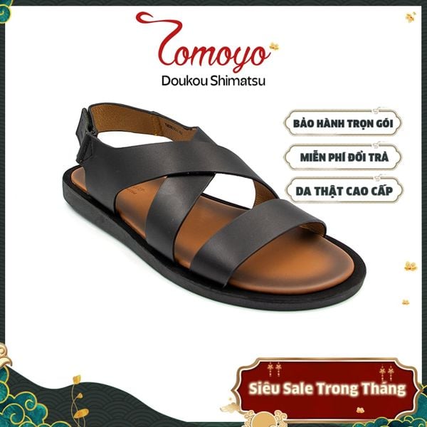  Dép Sandal Nam Da Bò Cao Cấp Tomoyo TMS80101 
