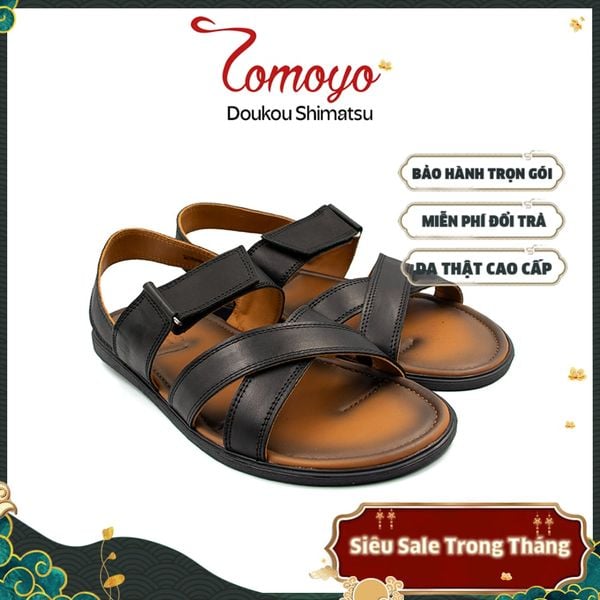  Dép Sandal Nam Da Bò Cao Cấp Tomoyo TMS80201 