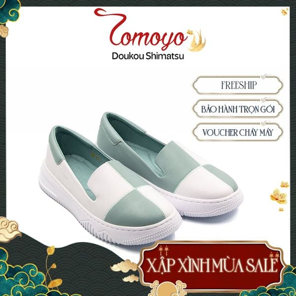  Giày Sneakers Nữ Sọc Caro Cá Tính TOMOYO 