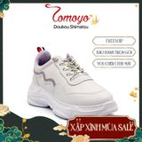 Giày Sneaker Đế Cao 7cm Da Microfiber Siêu Nhẹ Tomoyo TMW31407 