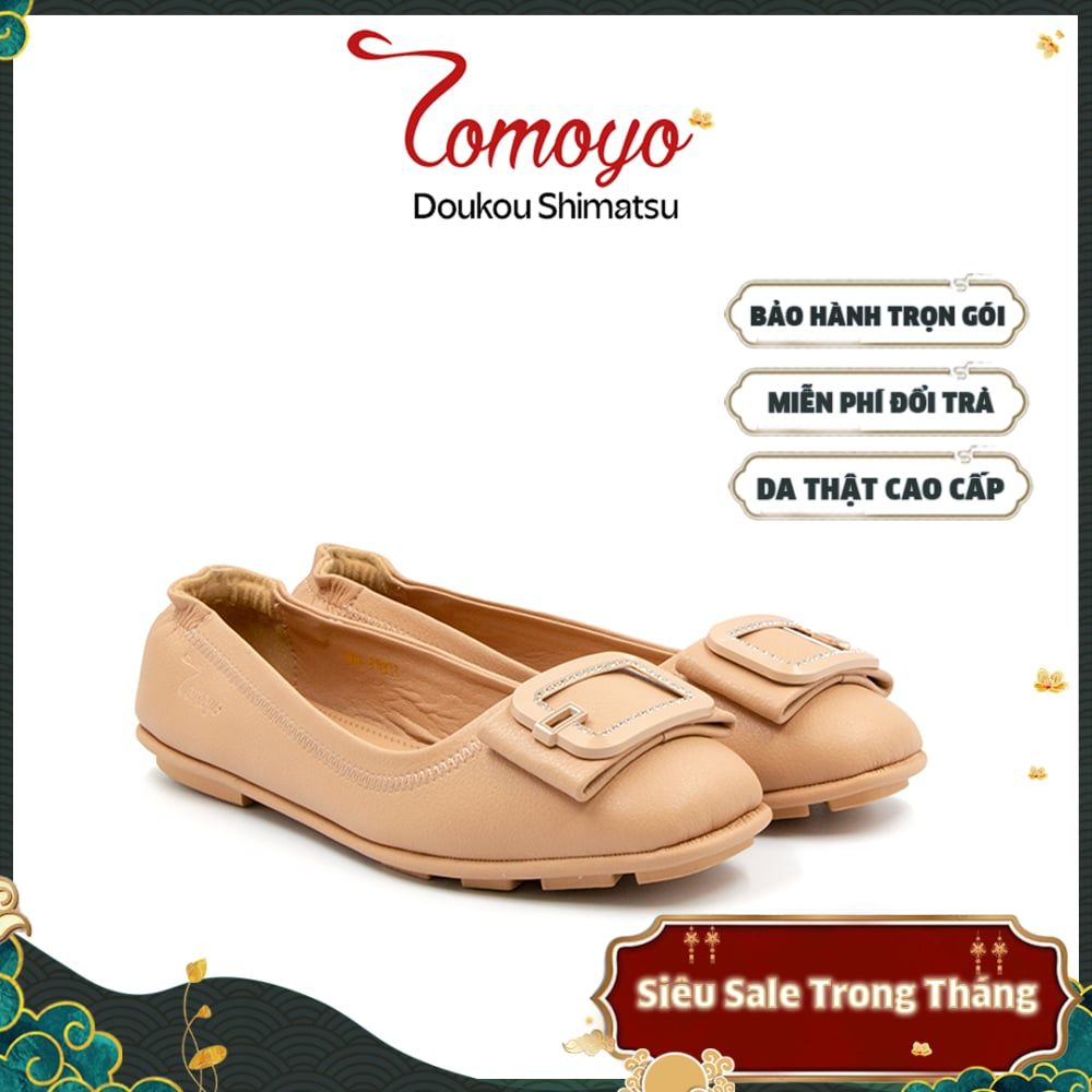  Giày Nữ Búp Bê Da MicroFiber Siêu Nhẹ Tomoyo TMW31803 