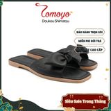  Dép Nữ Quai Thắt Nơ Da Micro Tomoyo TMW31901 