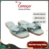  Dép Nữ Quai Thắt Nơ Da Micro Tomoyo TMW31904 