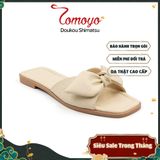  Dép Nữ Quai Thắt Nơ Da Micro Tomoyo TMW31909 