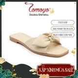  Dép Nữ Quai Thắt Nơ Da Micro Tomoyo TMW31909 