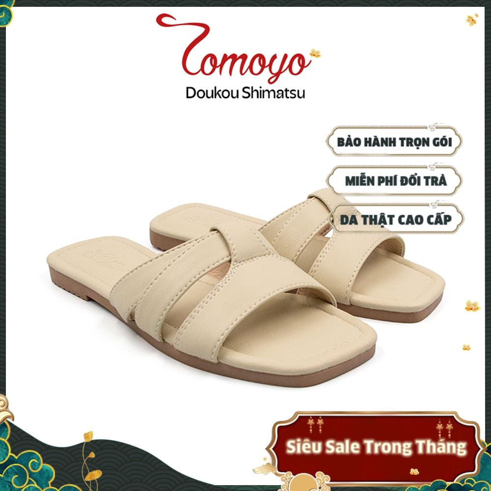  Dép Nữ Quai Ngang Da Micro Tomoyo TMW32009 