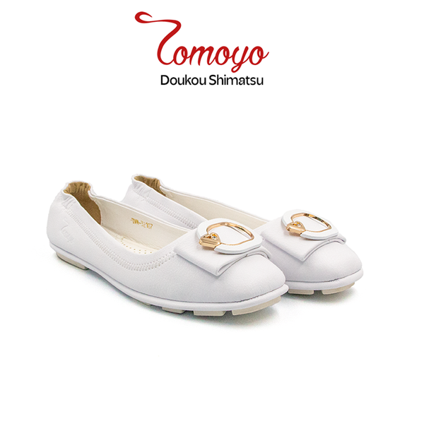  Giày Búp Bê Phối Khoá Da Micro Siêu Nhẹ Tomoyo TMW32107 