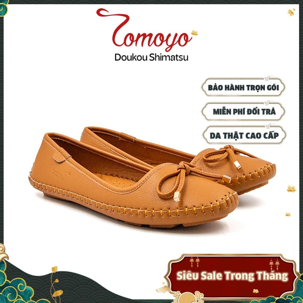  Giày Búp Bê Nữ Đính Nơ Tomoyo TMW32202 