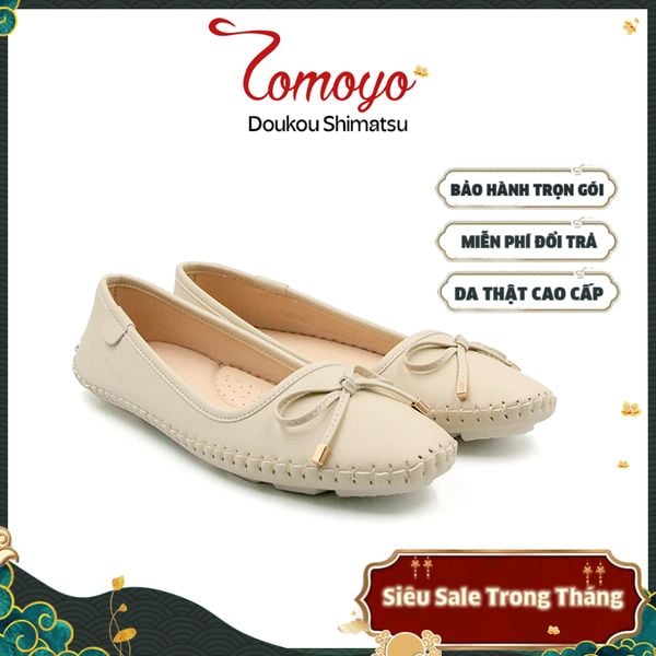  Giày Búp Bê Nữ Đính Nơ Tomoyo TMW32209 