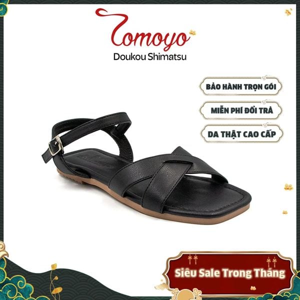  Sandal Dép Nữ Quai Chéo Da Microfiber TMW32701 