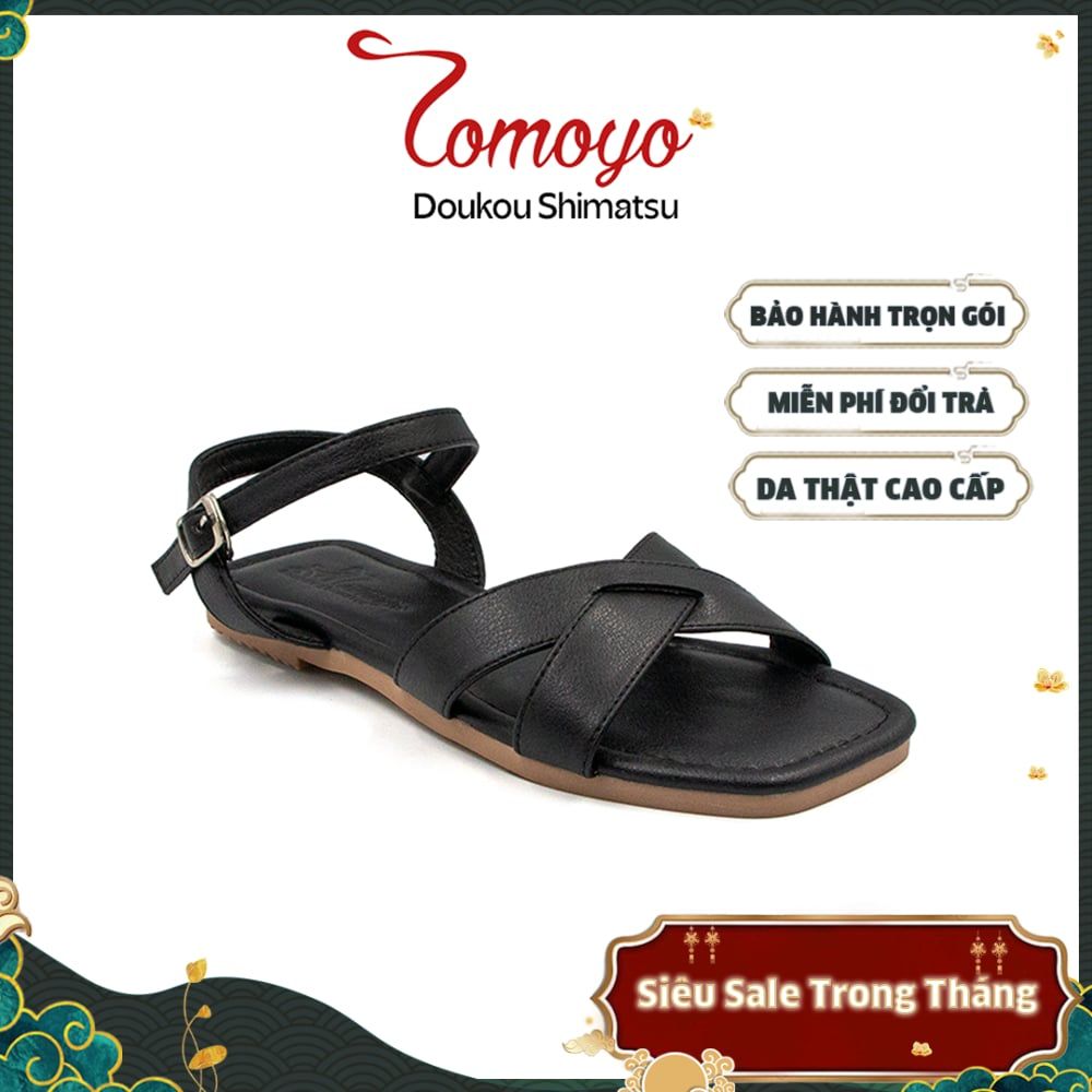  Sandal Dép Nữ Quai Chéo Da Microfiber TMW32701 