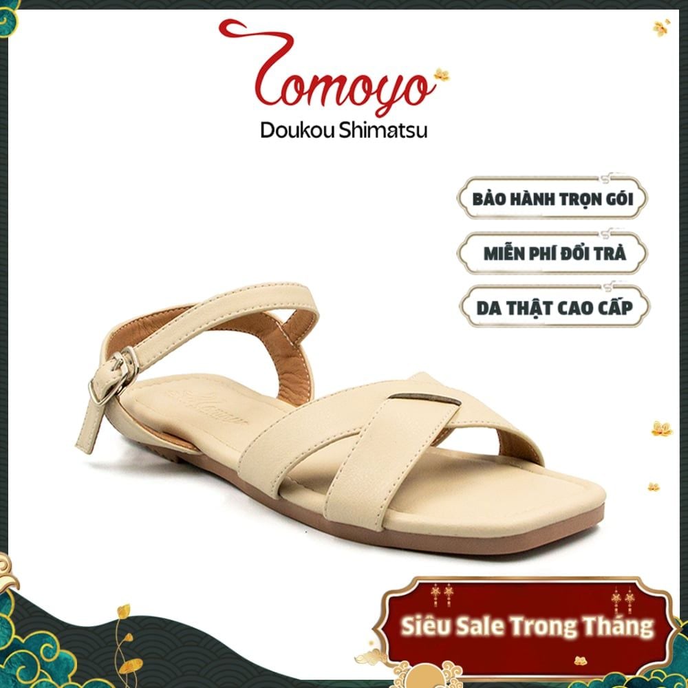  Sandal Dép Nữ Quai Chéo Da Microfiber TMW32709 
