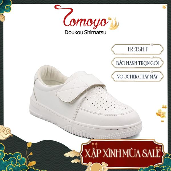  Giày Sneaker Nữ TOMOYO Da Microfiber Quai Dán TMW32807 