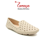  Giày Nữ Búp Bê Da MicroFiber Hoạ Tiết Trái Tim Tomoyo TMW32909 