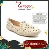  Giày Nữ Búp Bê Da MicroFiber Hoạ Tiết Trái Tim Tomoyo TMW32909 