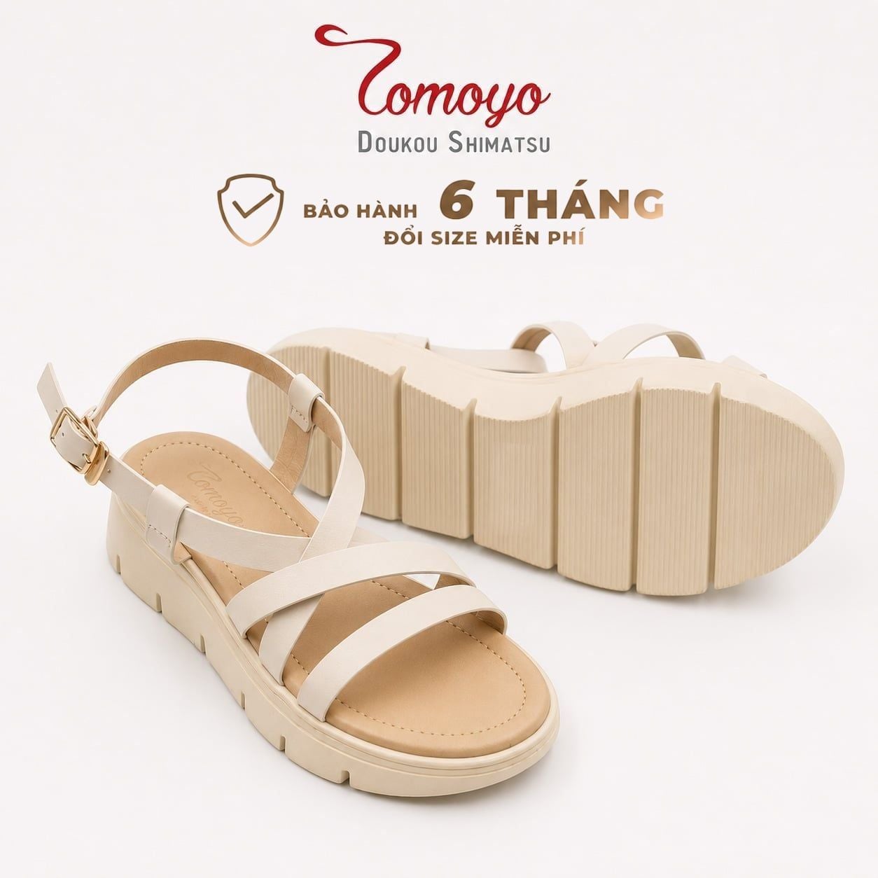  TOMOYO Sandal Nữ – Nhẹ Êm, Dịu Dàng Nữ Tính & Dễ Phối Đồ TMW70109 