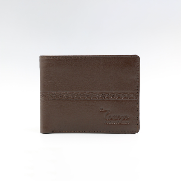  Ví Da Bò Nam TOMOYO TVN00202 – Ví Ngang Da Nappa Cao Cấp - Ví Nâu 