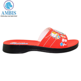  Dép quai ngang bé gái Bita's DEMI.03 (Đỏ + Hồng phấn) 