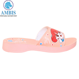  Dép quai ngang bé gái Bita's DEMI.04 (Đỏ + Hồng thạch anh + Tím) 