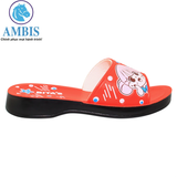  Dép quai ngang bé gái Bita's DEMI.04 (Đỏ + Hồng thạch anh + Tím) 