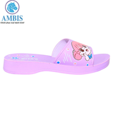  Dép quai ngang bé gái Bita's DEMI.04 (Đỏ + Hồng thạch anh + Tím) 