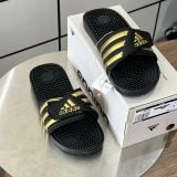  2795 - HÀNG CHÍNH HÃNG - DÉP ADIDAS ADISSAGE - ĐEN SỌC VÀNG - CODE: EG6517 