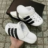 2784 - HÀNG CHÍNH HÃNG - DÉP ADIDAS - SỤC ADILETTE 2.0 - ĐEN SỌC TRẮNG - CODE: JQ8058 
