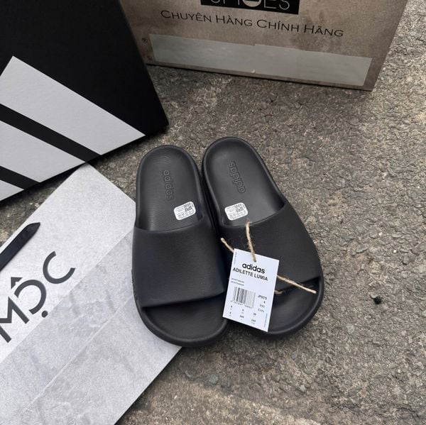  2780 - HÀNG CHÍNH HÃNG - DÉP ADIDAS LUMIA - ĐEN - CODE: JP9580 
