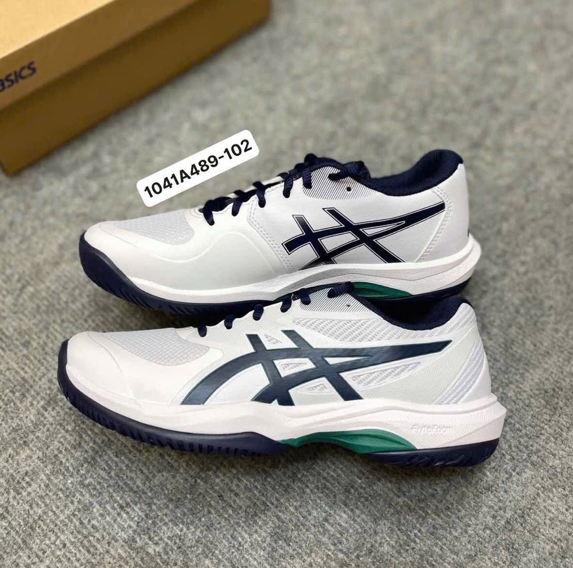  2742 - HÀNG CHÍNH HÃNG - Giày Asics Pickleball / Tennis - Game FF - Trắng / Xanh Midnight - 1041A489-102 