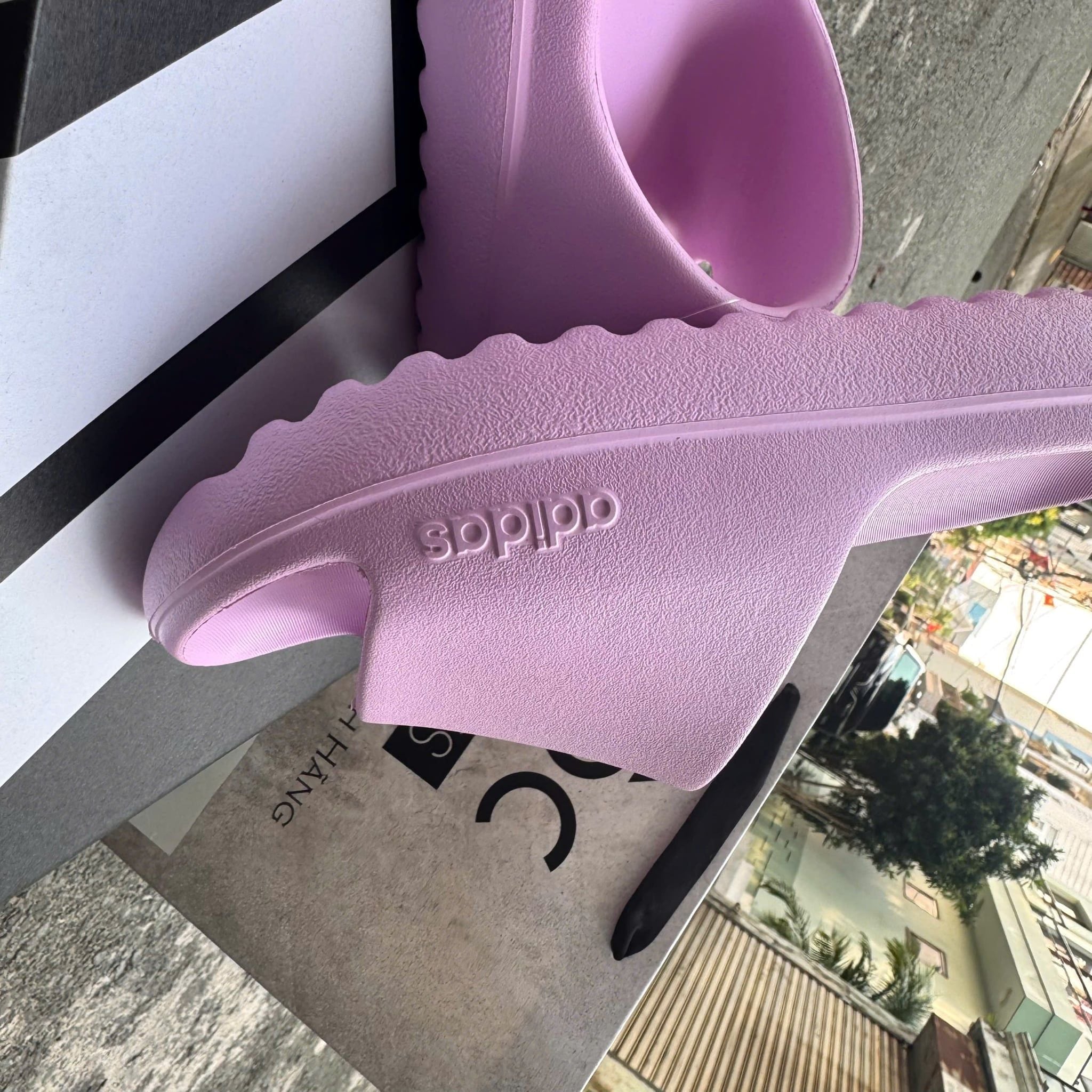  2783- HÀNG CHÍNH HÃNG - DÉP ADIDAS LUMIA - HỒNG - CODE: JS3574 