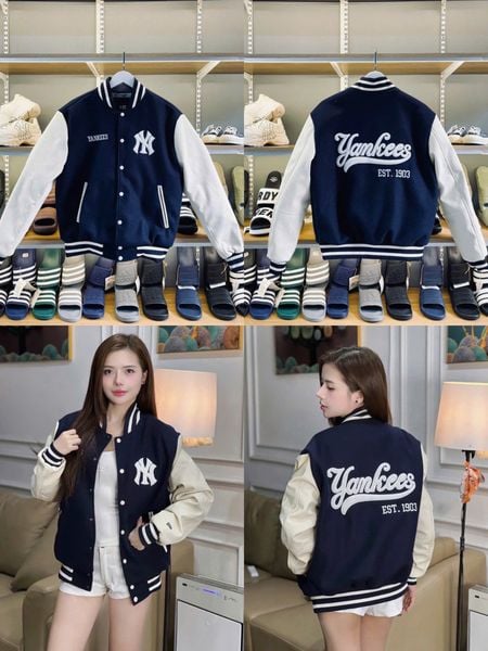  2762 - HÀNG CHÍNH HÃNG - ÁO KHOÁC NEW ERA - VARSITY - YANKEES 1903 - NAVY - CODE: 13783960 