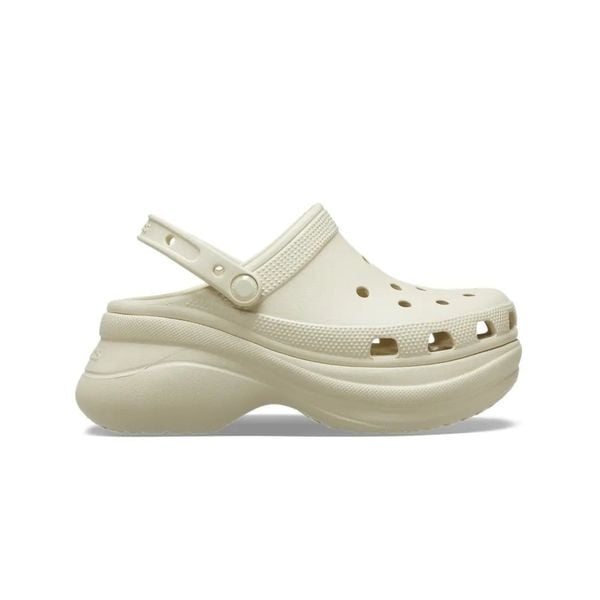  2754 - HÀNG CHÍNH HÃNG - Dép Clog Nữ Crocs Bae *Đế Cao* - Be - Code: 206302-2Y2 