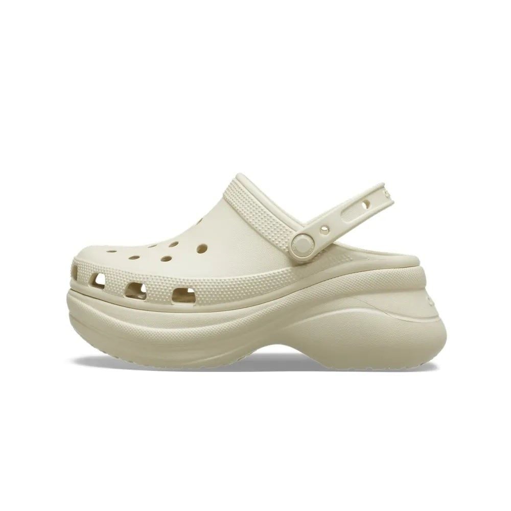  2754 - HÀNG CHÍNH HÃNG - Dép Clog Nữ Crocs Bae *Đế Cao* - Be - Code: 206302-2Y2 
