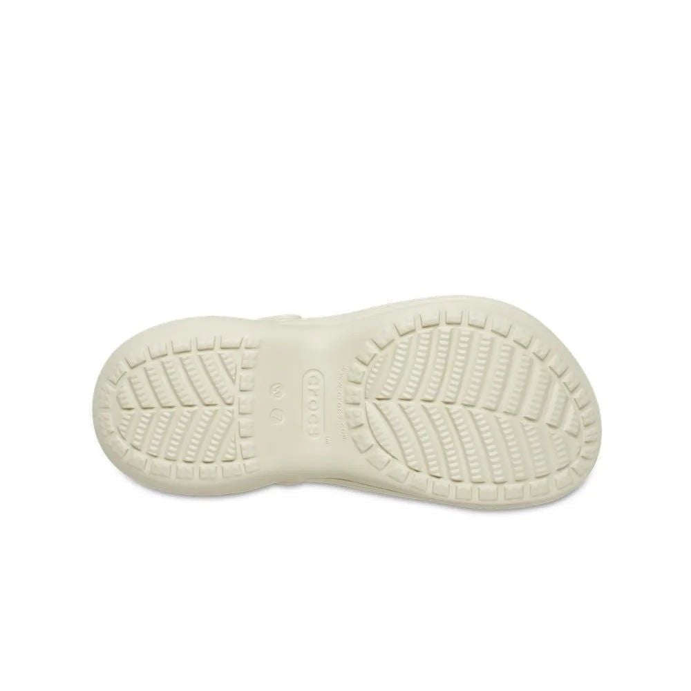  2754 - HÀNG CHÍNH HÃNG - Dép Clog Nữ Crocs Bae *Đế Cao* - Be - Code: 206302-2Y2 