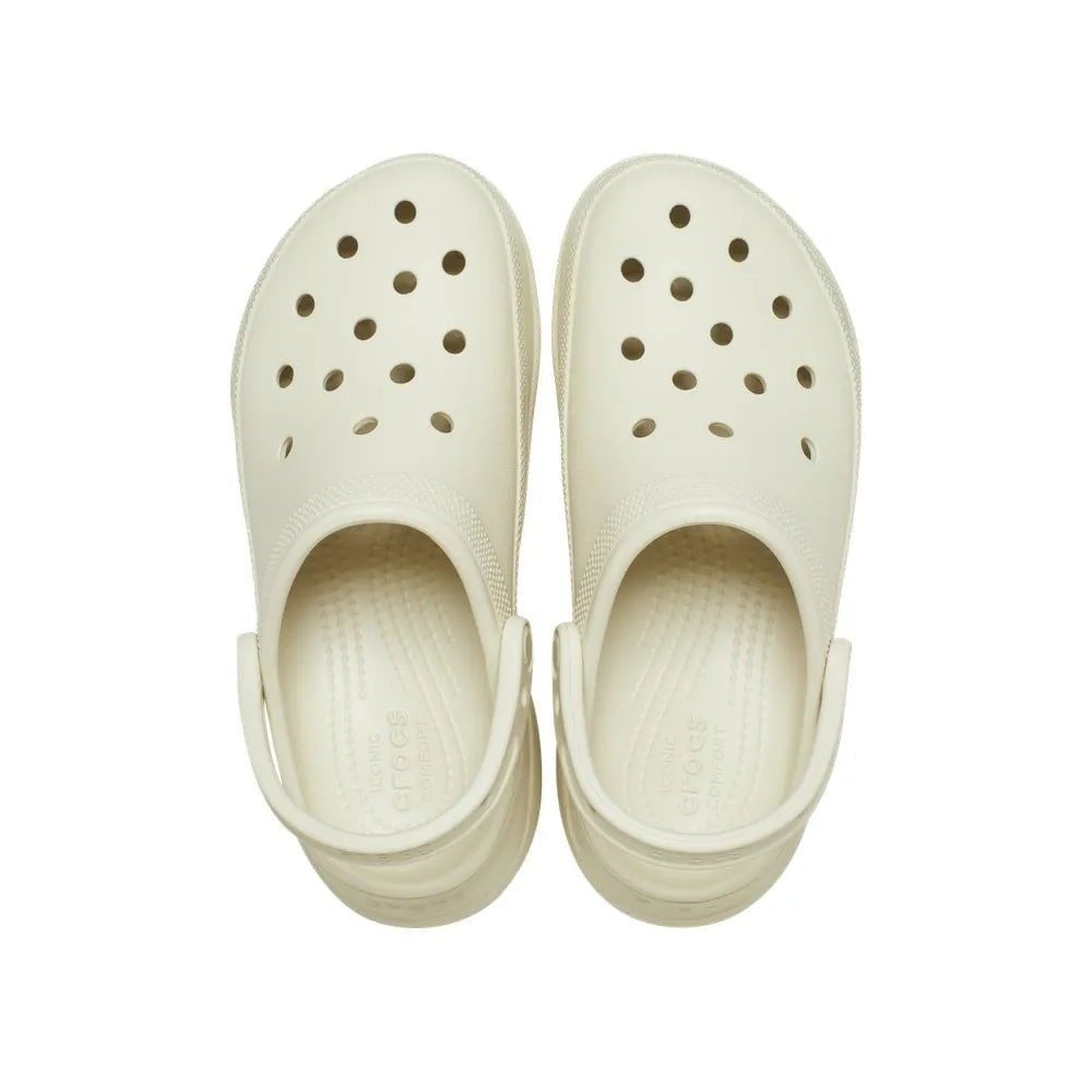  2754 - HÀNG CHÍNH HÃNG - Dép Clog Nữ Crocs Bae *Đế Cao* - Be - Code: 206302-2Y2 