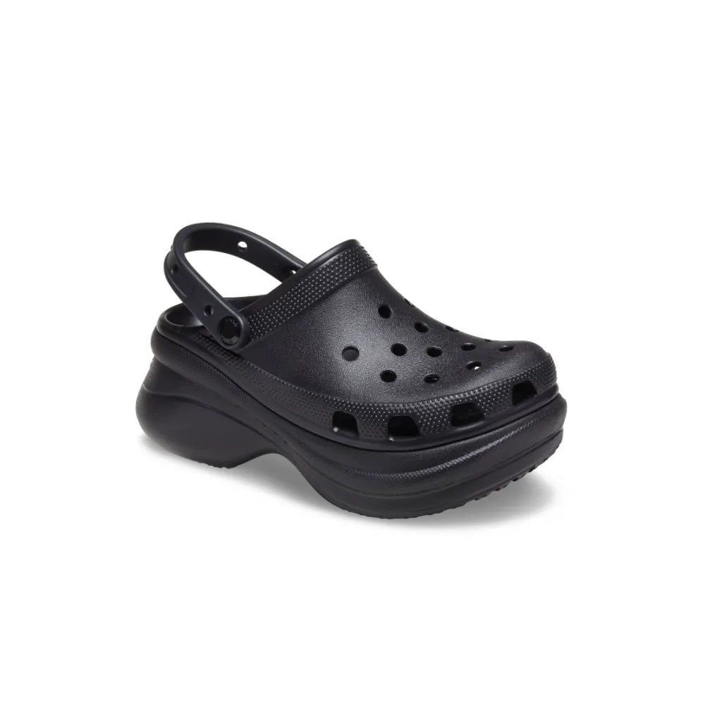  2756 - HÀNG CHÍNH HÃNG - Dép Clog Nữ Crocs Bae *Đế Cao* - Đen - Code: 206302-001 